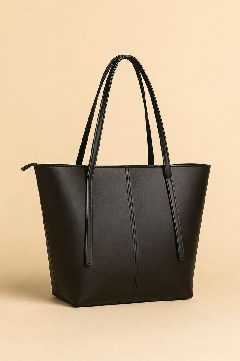 Premium Women’s Leather Plain Shoulder Bag – Simple, Chic & Durable