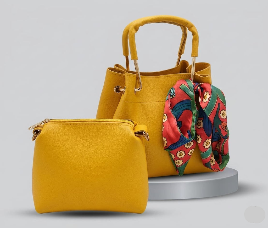 PU Leather 2-Piece Women's Bag Set