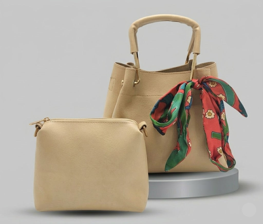 PU Leather 2-Piece Women's Bag Set