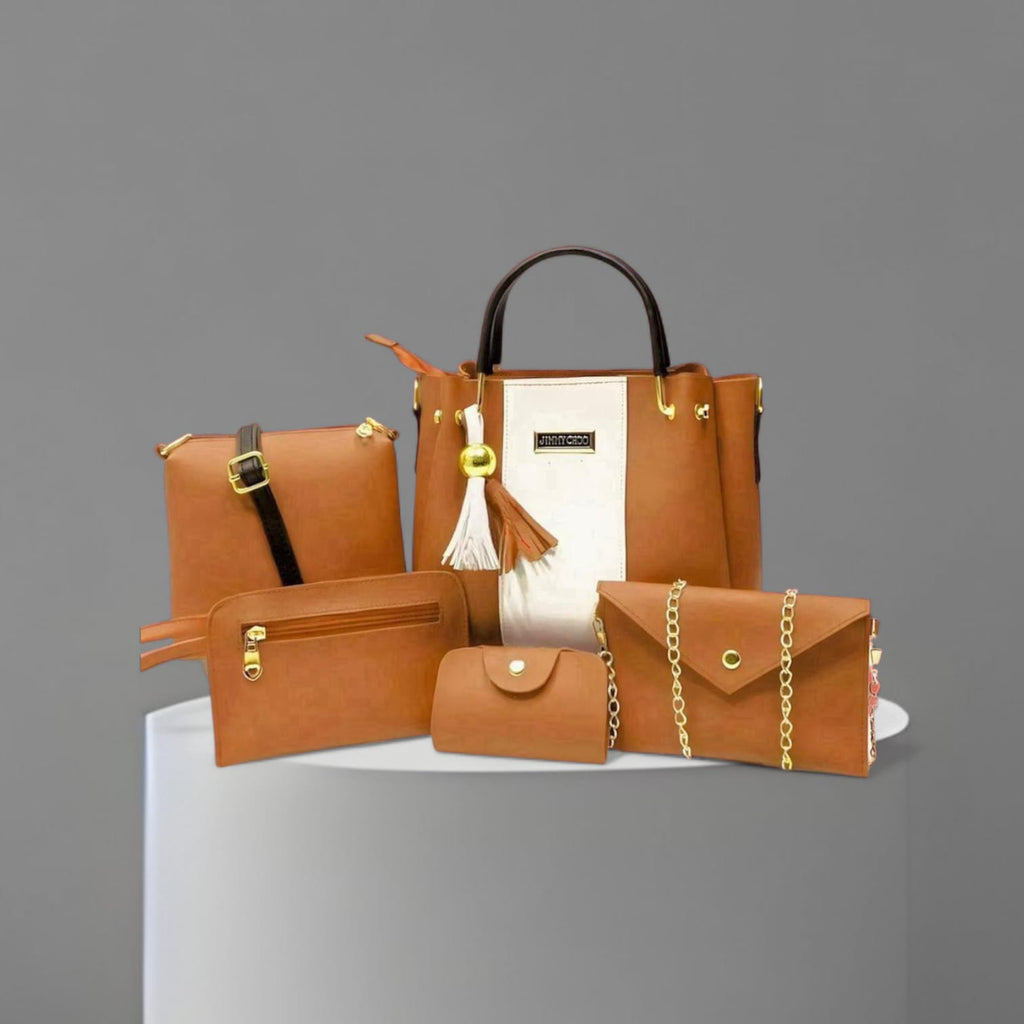 Chic 5-Piece Handbag Set for Girls