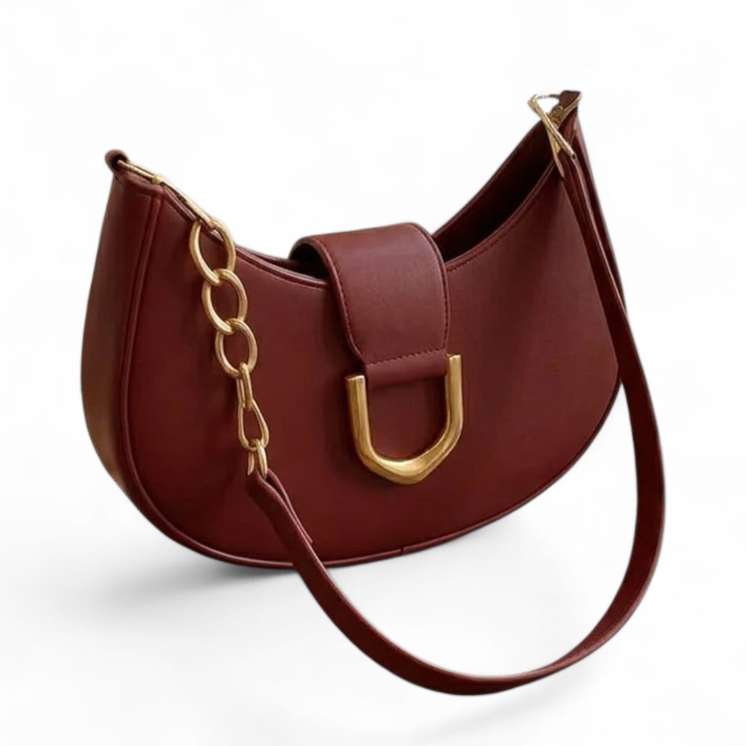 Girl's PU Leather Plain Hand Bag